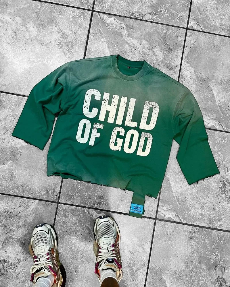 Womens T-shirt red and green Y2k streetwear gothic style Korean pop clothing summer retro crops top Kavayigoth240810