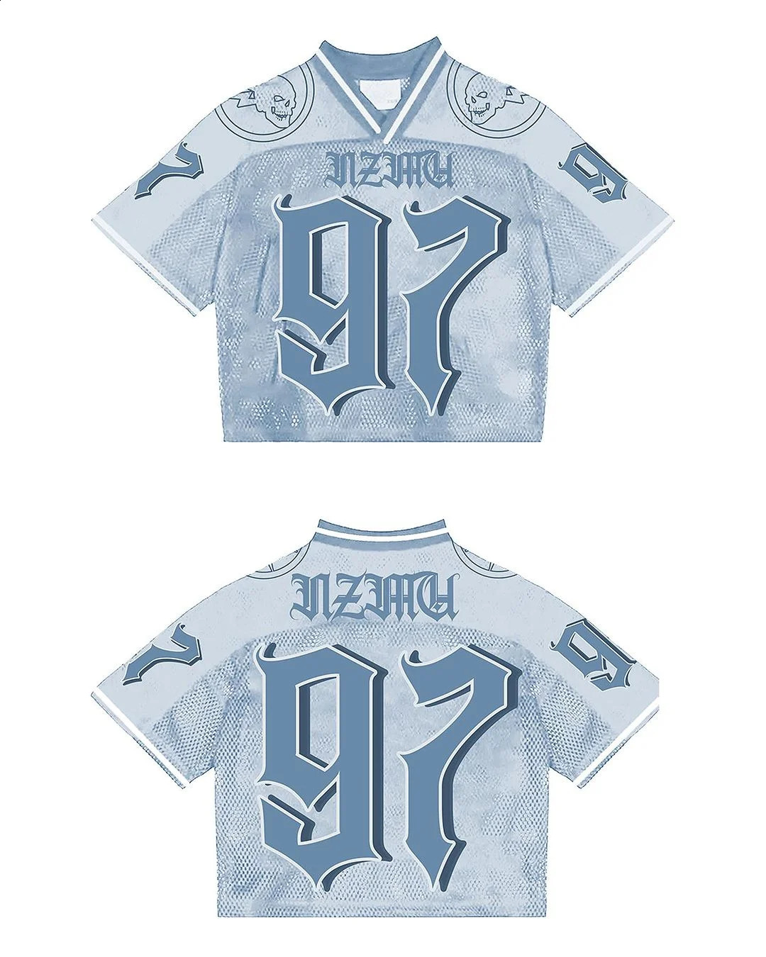 Fashionable street retro hiphop baseball sports shirt couple short sleeved Tshirt summer loose cotton digital top 240810