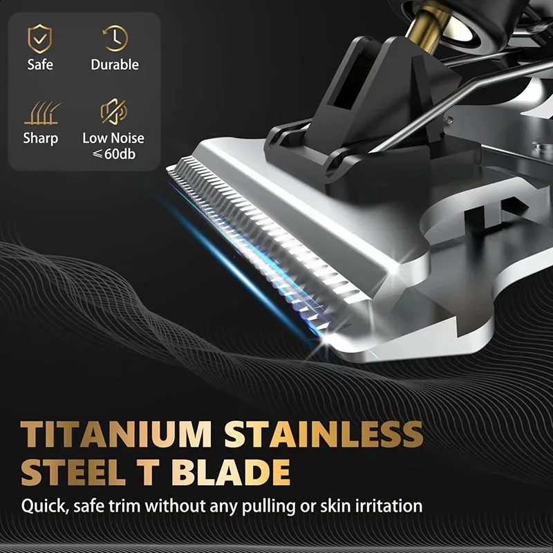 Wireless Usb Rechargeable Men Electric Beard Barber Shop Body Professional Hair Cut Clipper Trimmer Cutter Machine 240806