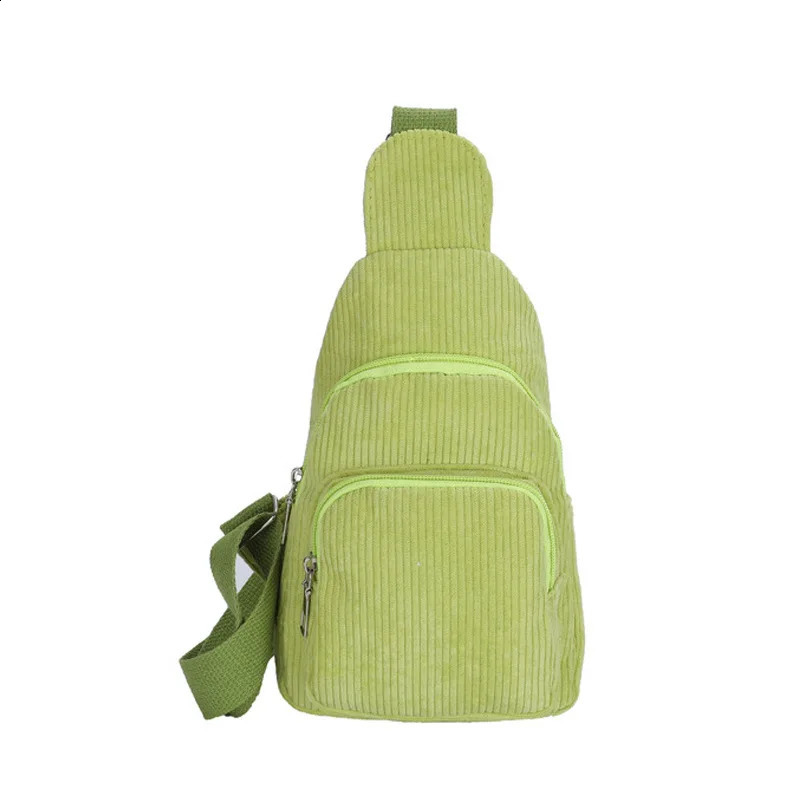ly Women Chest Pack 2023 Bags for Female Sling Crossbody Shoulder Bag Casual Girls Corduroy Messenger 240810Z