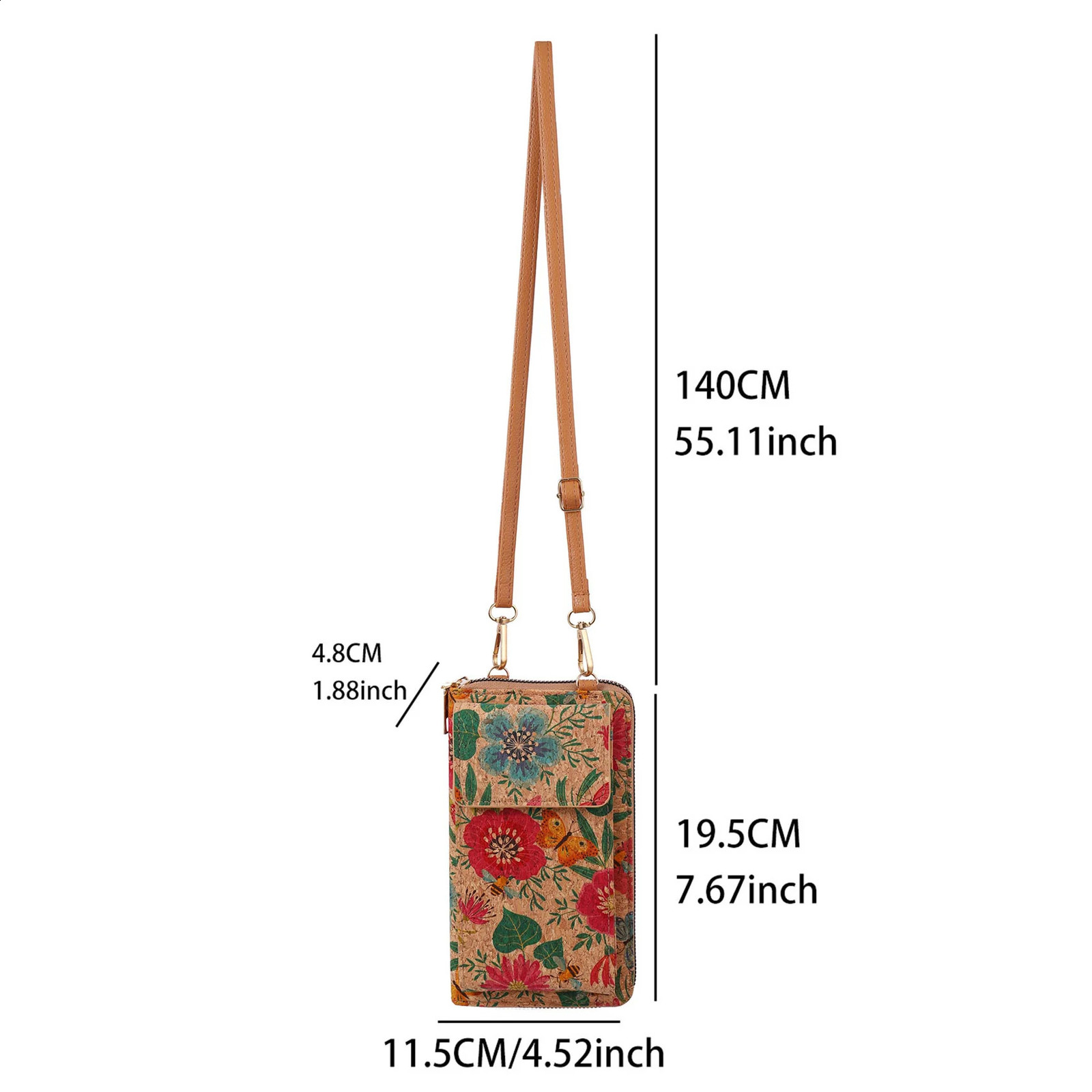 Retro Versatile Shoulder Bag Multi Functional Large Capacity Phone with Bosnian Style Adjustable Crossbody 240810Z
