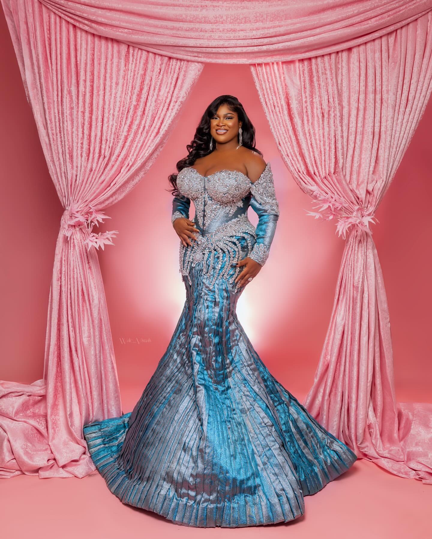 2024 Plus Size Hunter Blue Mermaid Prom Dres Taffeta Promdress Beaded Crystals Evening Formal Party Second Reception Birthday Engagement Gowns Dresses