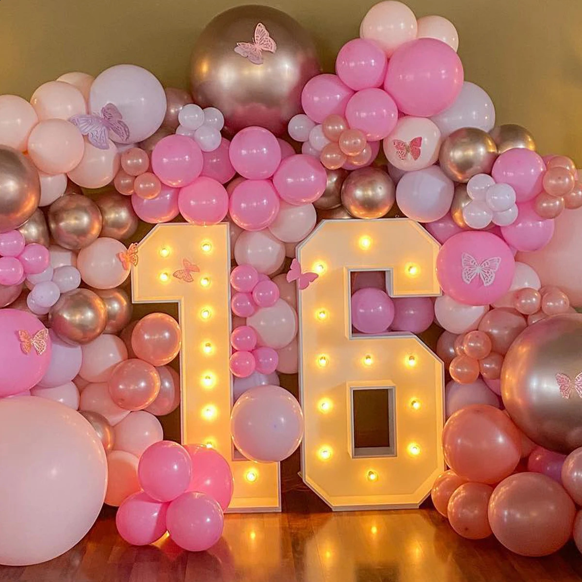 Giant Number Balloon Filling Box Birthday Balloon Frame Birthday Party Decorations Kids Wedding Anniversary Decor Baby Shower 240809