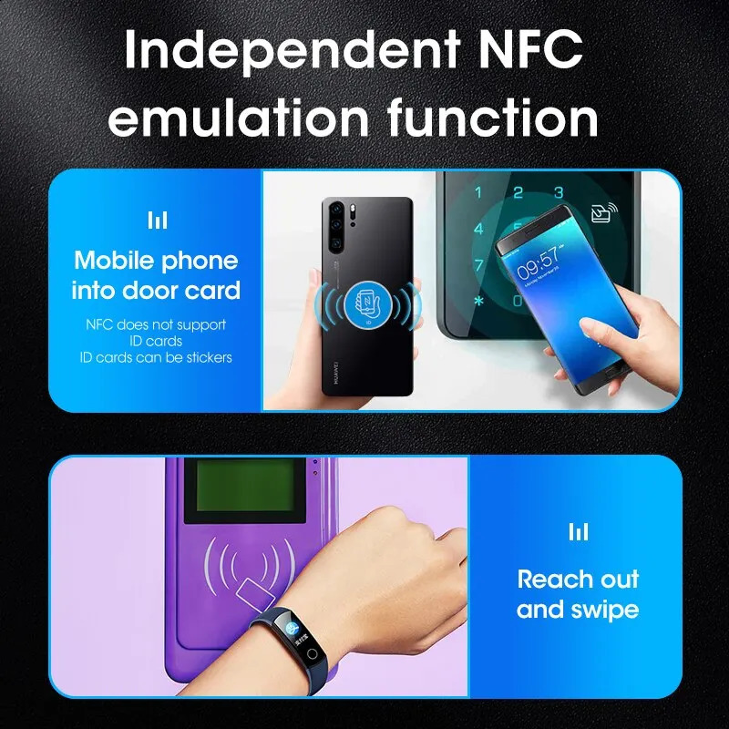 125KHz 13.56MHz NFC Smart Card Reader Writer RFID Copier X100 USB Port Access Card Program Copier Copy Encryption Key 240810