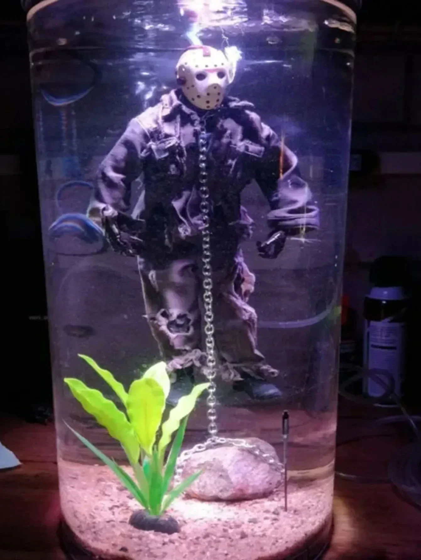 Jason Voorhees Collector Water Lamp Friday Jason Lives Horror Figurine Halloween Souvenir Night Light Home Decor Toy Figure 240810