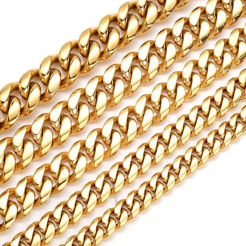 Miami Cuban Link Chain Necklace Designer Men 12MM 14MM Wide Micro Inlaid Moissanite Diamond in Buckle Rock Rapper Hip Hop 18K Gold Jewelry Women Perso