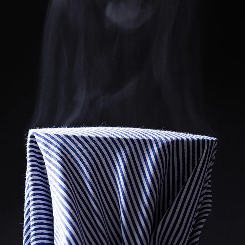 Mens formal shirt long sleeved office solid color striped wrinkle proof non ironed fashionable business pocket white shirt S-4XL240810