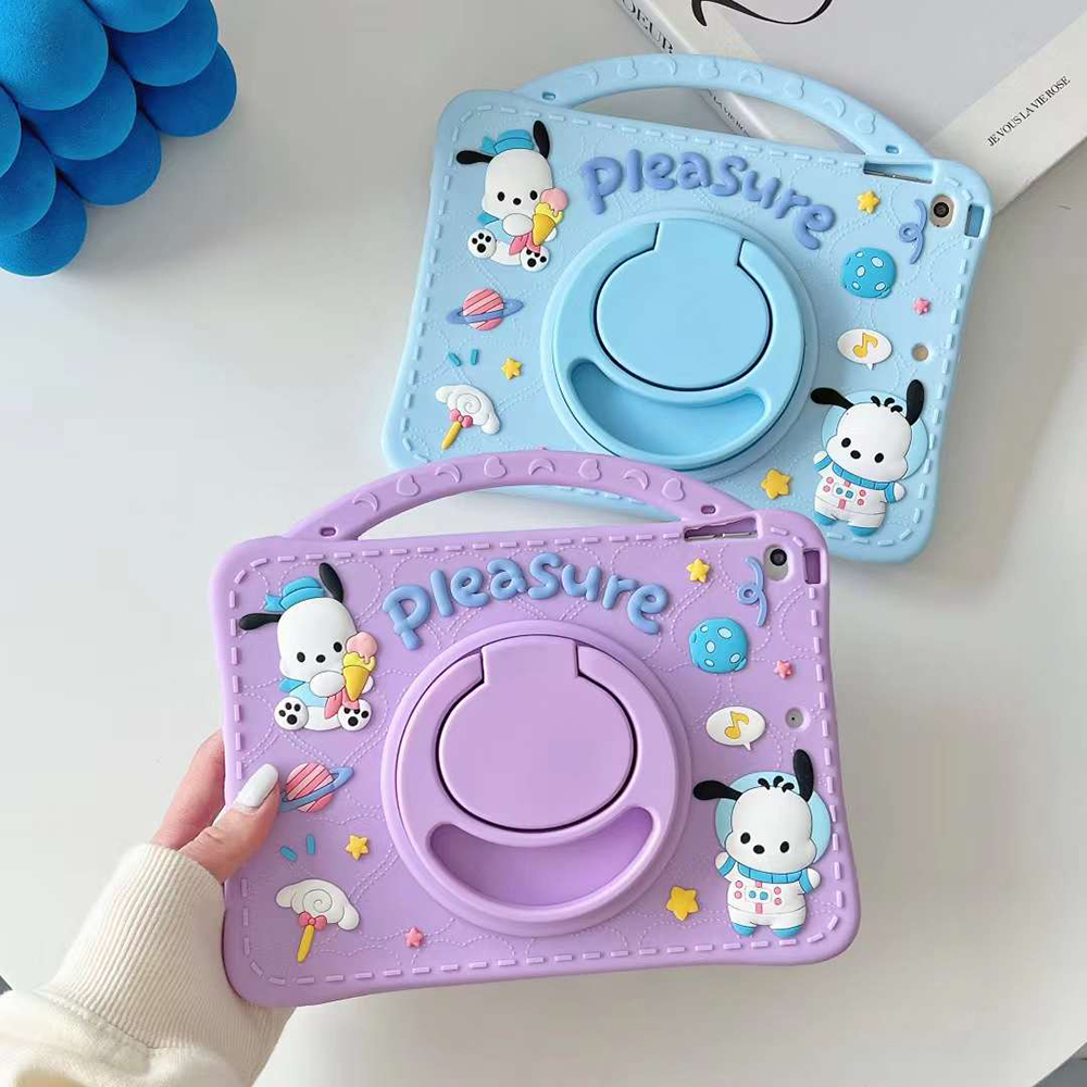 Cartoon Silicone Case For Redmi Pad SE 11" 2023 10.6inch Xiaomi Pad 5 5Pro MiPad 6 6Pro 11inch Cute Kawaii Kids Tablet Cover Rotating Handle Stan