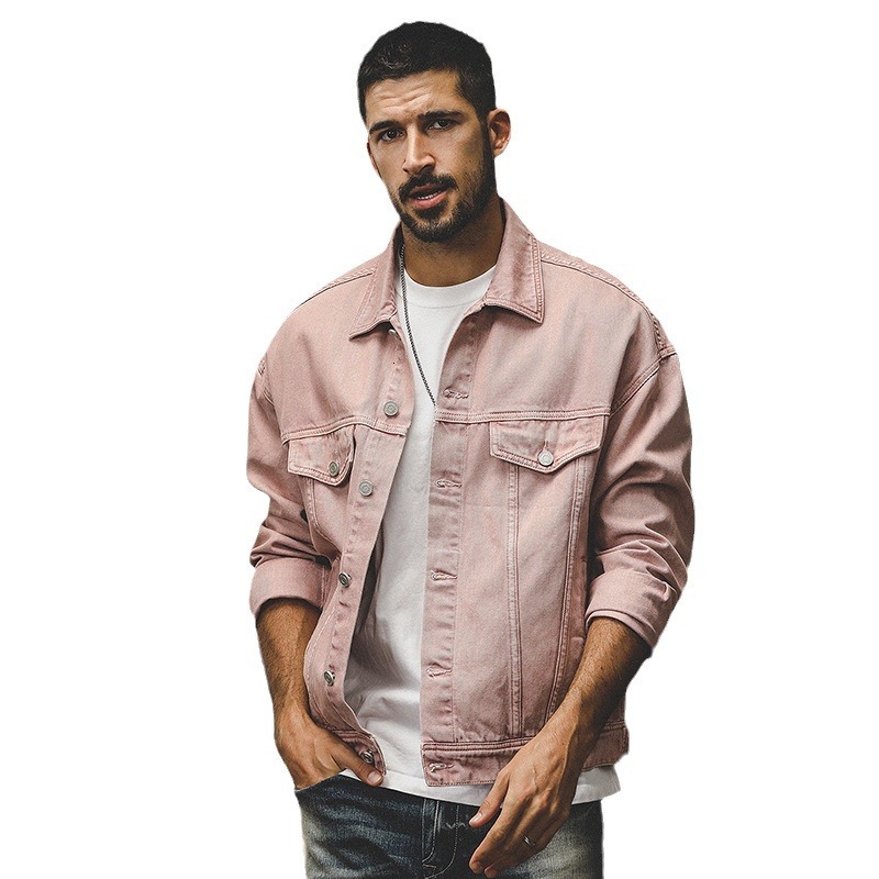 American Classic Denim Jacket for Men Spring and Autumn Asut Dopamine Autumn Jacket for Men