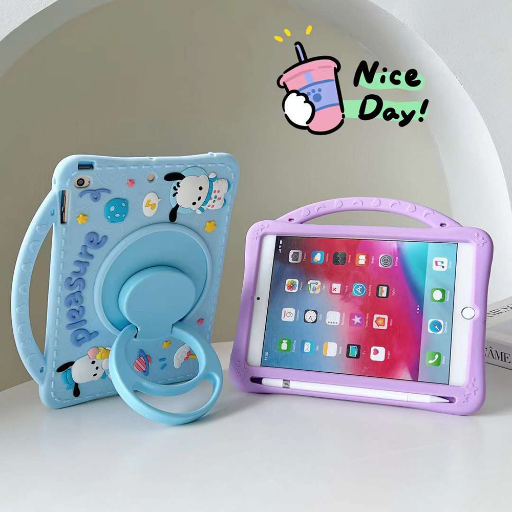 Cartoon Silicone Case For Redmi Pad SE 11" 2023 10.6inch Xiaomi Pad 5 5Pro MiPad 6 6Pro 11inch Cute Kawaii Kids Tablet Cover Rotating Handle Stan