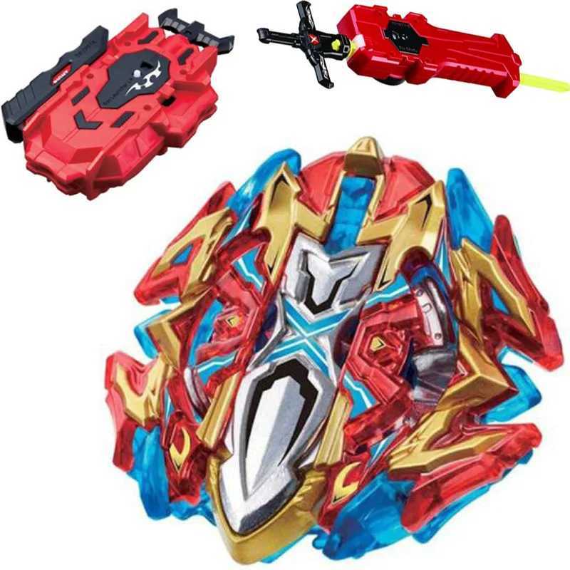 4D Beyblades 2New Spinning Top Spinning Top BURST Without Launcher And no Box Metal Plastic Fusion Sword String LR RED LAUNCHER
