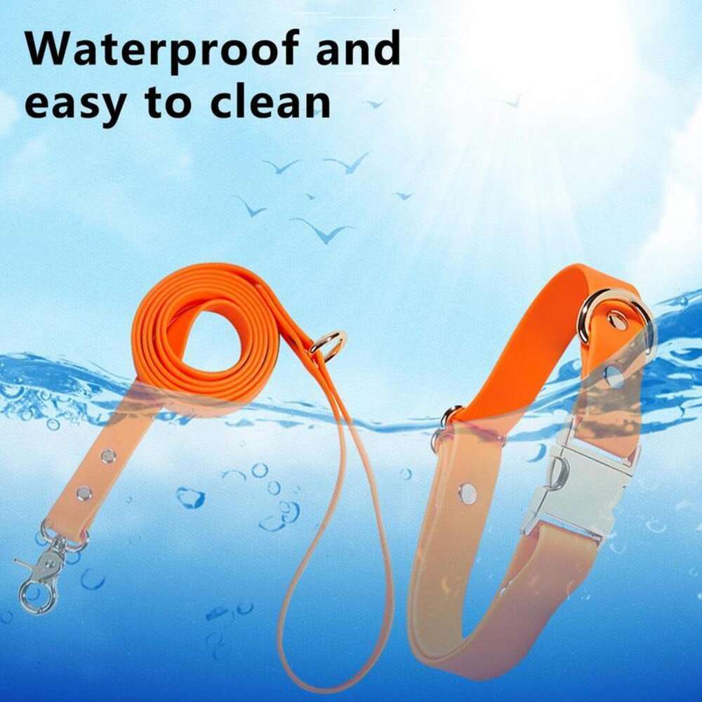 Adjustable Pet Collars Leads Dog Collar And Lead Matching Set With A Poop Bag Holder For Small Medium Pets