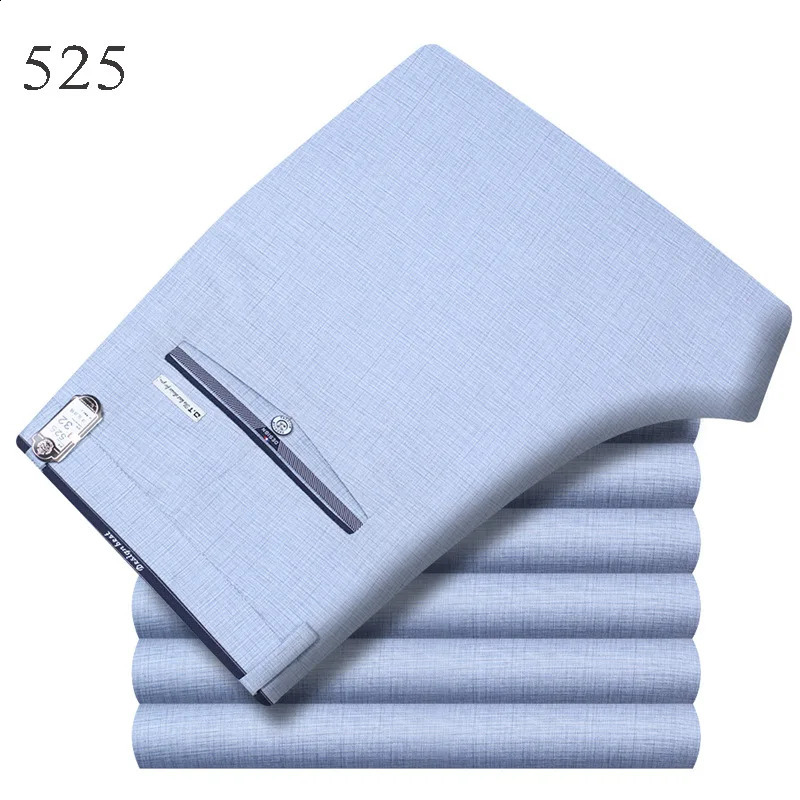 Mens Suit Pants High Quality Summer Men Dress Pants Straight Business Mens Formal Pants Big Size Classical Trousers 240824