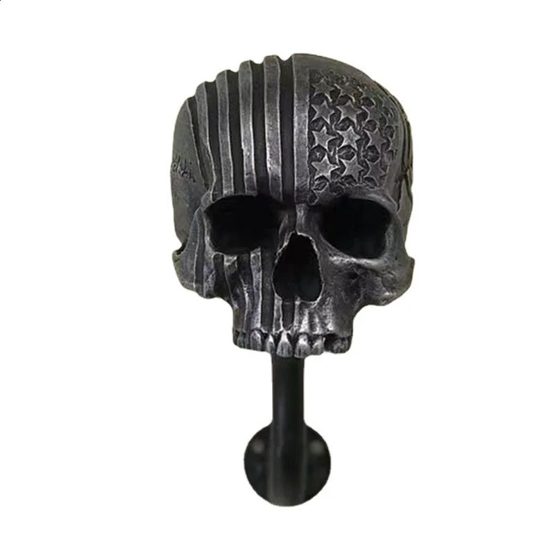 Creative Cool Skull Motorcycle Helmet Holder Wall Mounted Adult Helmet Hanger Coat Storage Rack Bicycle Helmet Halloween Decor 240810