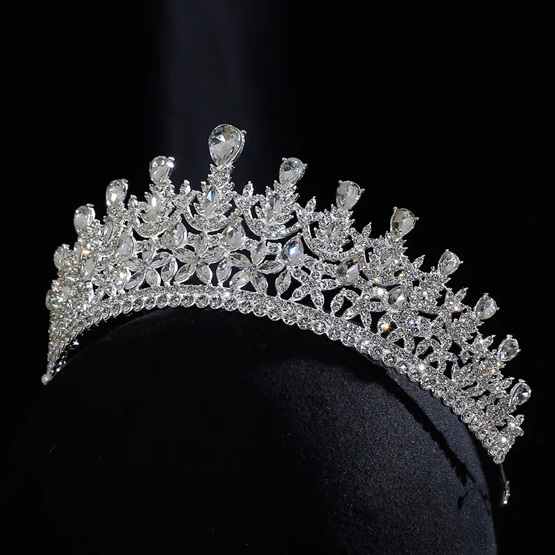 Bridal Hair Jewelry Rhinestones Crystal Tiaras and Crowns Diadem For Bride Women Party Dinner Dress Headband Wedding Accessories 240805