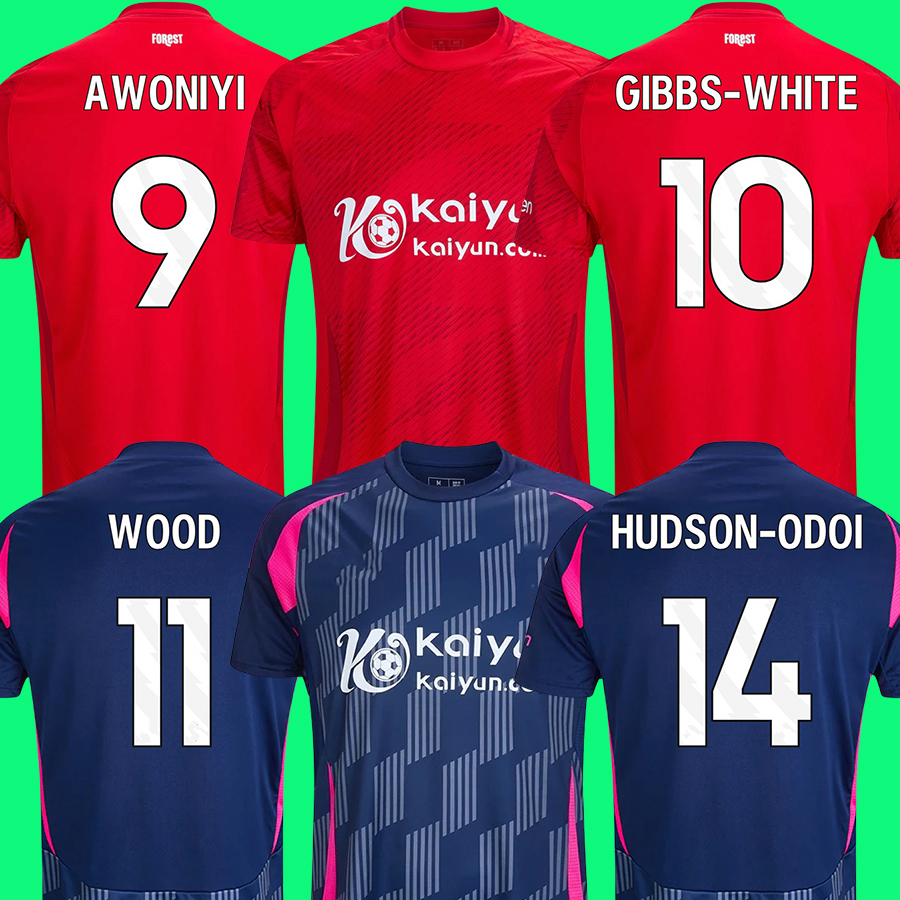 Nottingham 24 25 Soccer Jerseys Forest GRABBAN Johnson Surridge 2024 2025 Men kids Awoniyi AMEOBI MIGHTEN KROVINOVIC Zinckernagel LINGARD Football Shirt