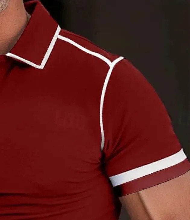 Summer Mens Leisure POLO Shirt Mens Fashion Sports and Fitness POLO Shirt Top T-shirt S-XXL Dijon Fabric Solid color shirt 240810