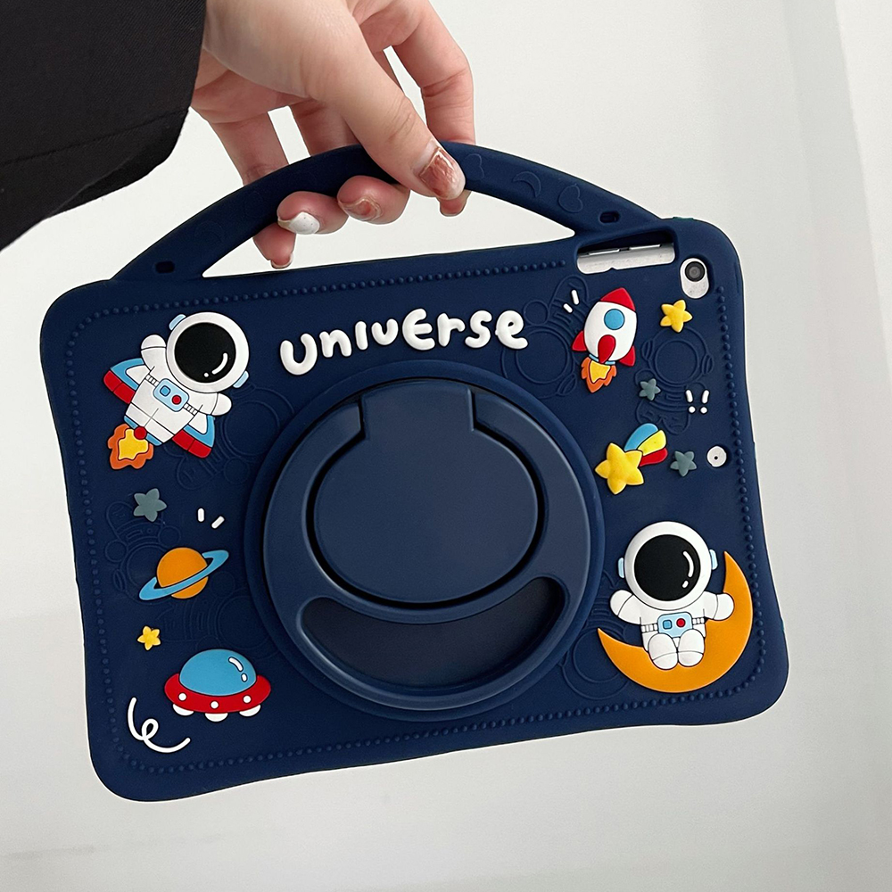 Cartoon Silicone Case For Redmi Pad SE 11" 2023 10.6inch Xiaomi Pad 5 5Pro MiPad 6 6Pro 11inch Cute Kawaii Kids Tablet Cover Rotating Handle Stan