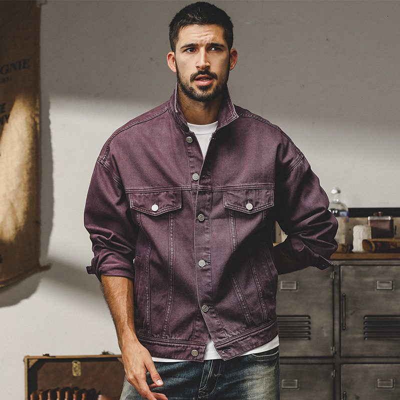 American Classic Denim Jacket for Men Spring and Autumn Asut Dopamine Autumn Jacket for Men
