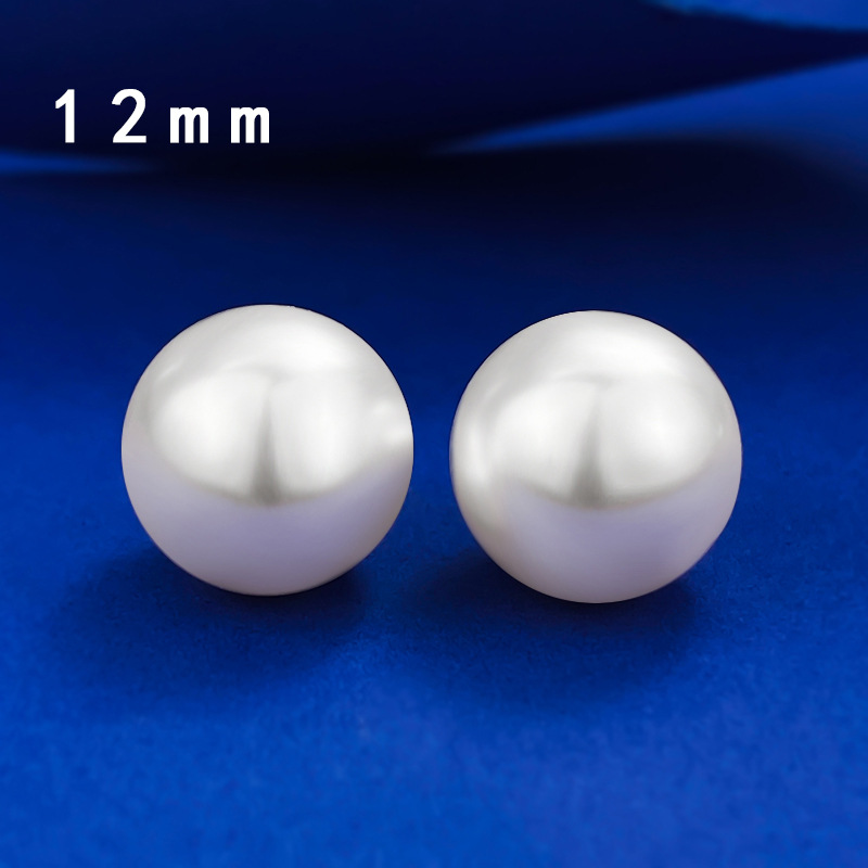 Sterg Pearl Stud Earrings Simple & Elegant Jewelry Women, Perfect for Weddings, Parties | Real Sier