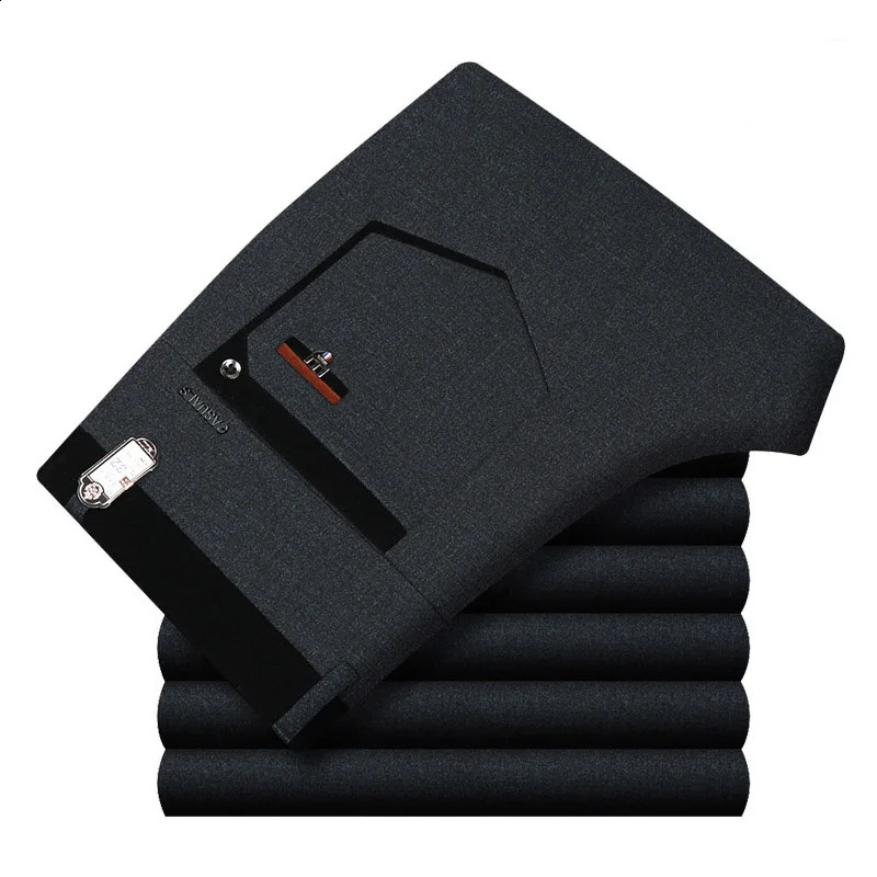 Mens Suit Pants High Quality Summer Men Dress Pants Straight Business Mens Formal Pants Big Size Classical Trousers 240824