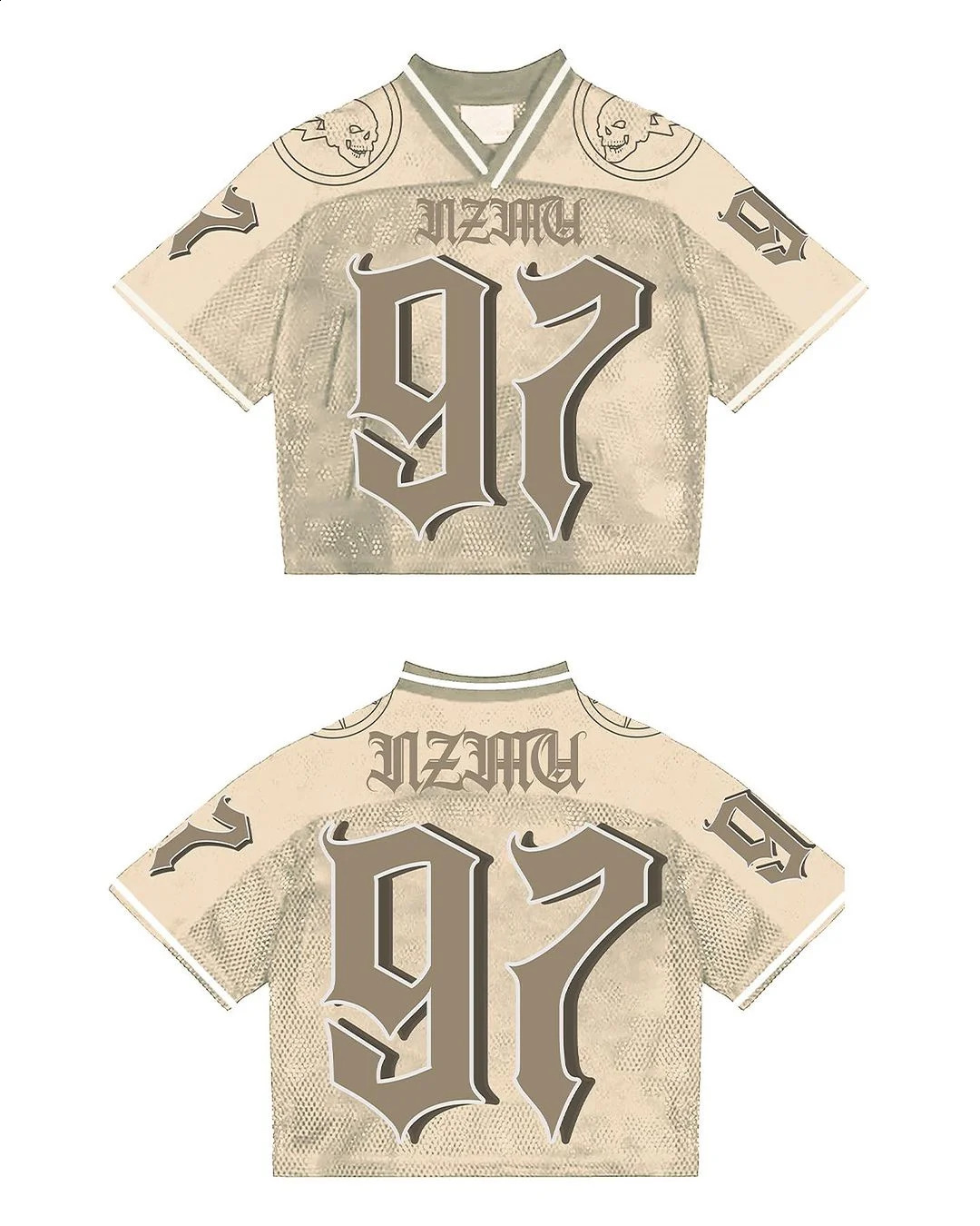 Fashionable street retro hiphop baseball sports shirt couple short sleeved Tshirt summer loose cotton digital top 240810