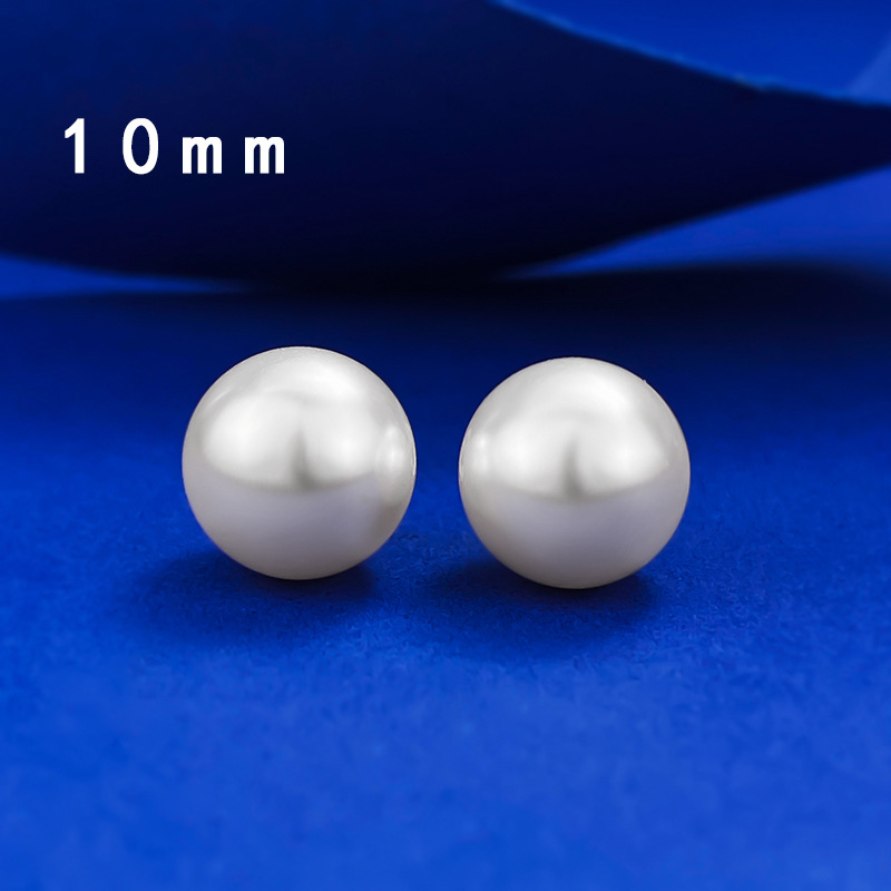 Sterg Pearl Stud Earrings Simple & Elegant Jewelry Women, Perfect for Weddings, Parties | Real Sier