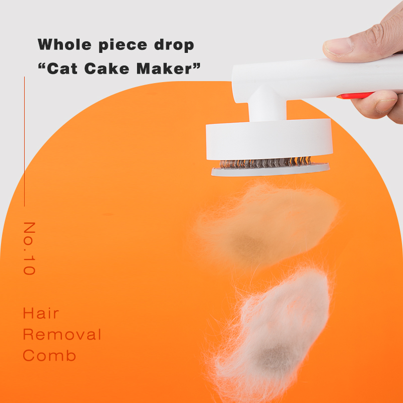 Dual Purpose Pet Hair Remover and Massager - Stainless Steel Teeth and Soft Bristles for Pets