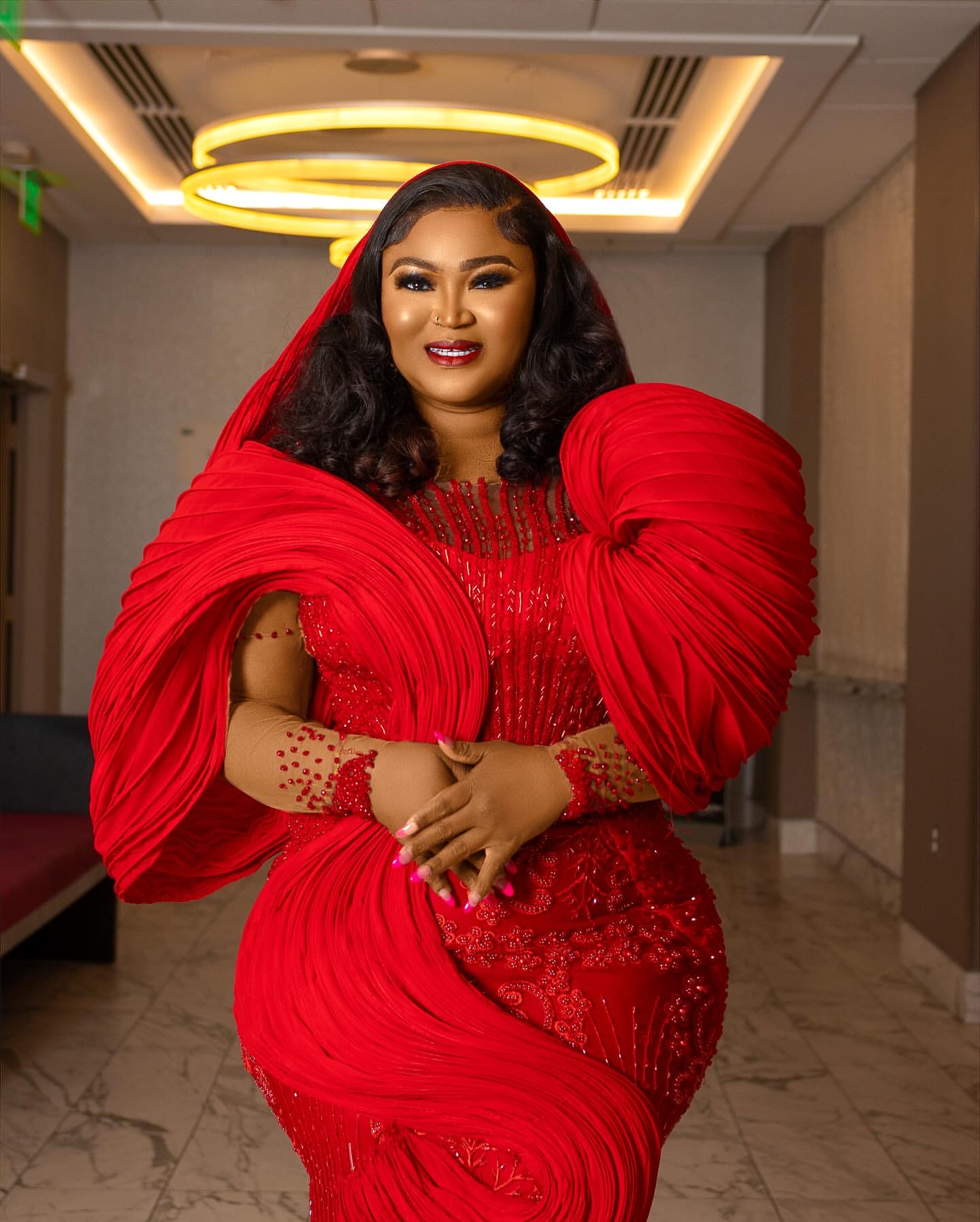 2024 Plus Size Red Mermaid Prom Dress Lacefull Promdress Stylish Vintage Evening Formal Party Second Reception Birthday Engagement Gowns Dresses ZJ74