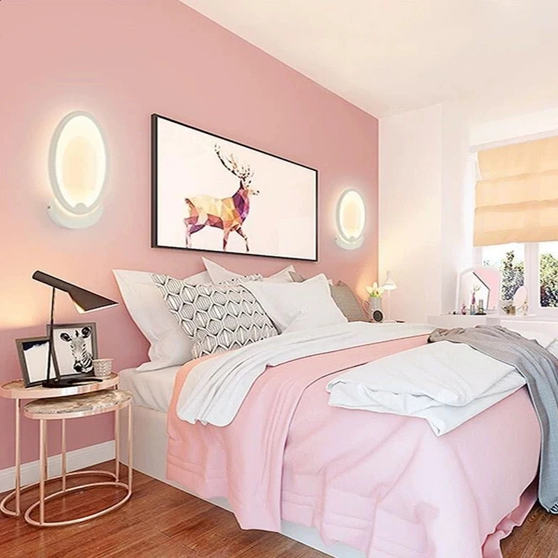 Acrylic LED Wall lamps Childrens Room arts creative bedside wall lamps corridor aisle porch study decoration small Sconce 240810