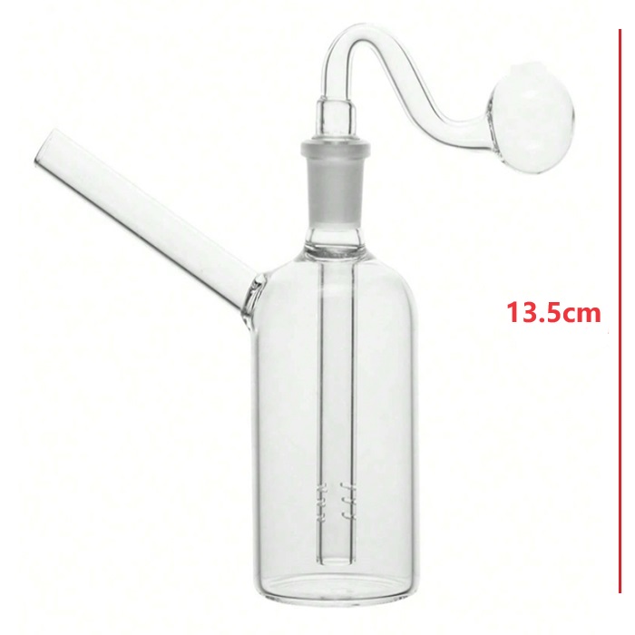 Mini Smoking Glass Pipes Thick Dry Herb Tobacco Hand Pipe With 14mm Burner Bowl In Stock