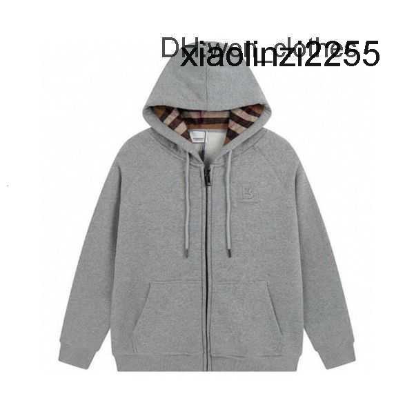 Designer Hooded Hoodies Correct Version Bbr Hoodie Autumn Winter Lining Plaid High Quality Sweater for Men and 2 XW01 burberrys2 Burberrys O0DZ