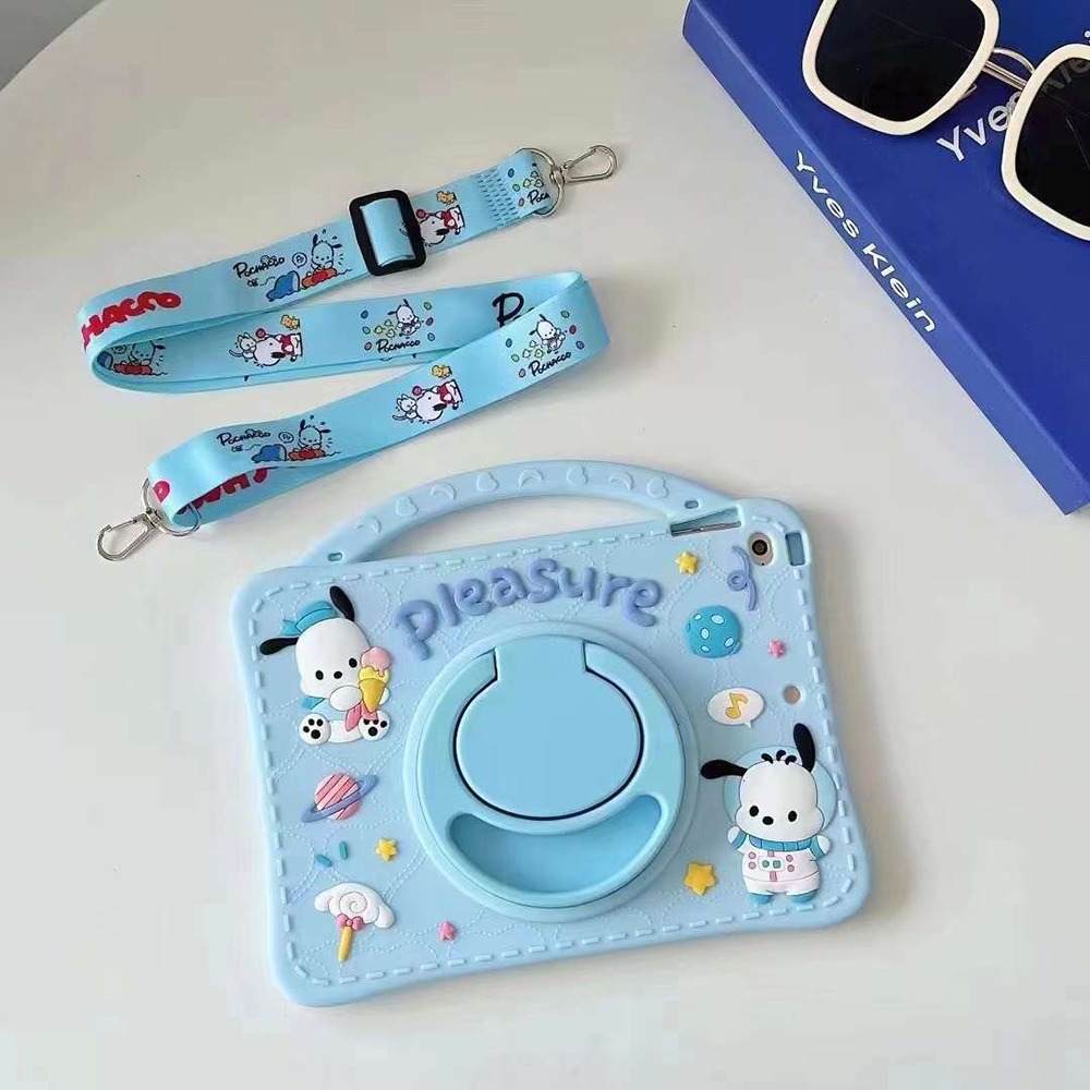 Cartoon Silicone Case For Redmi Pad SE 11" 2023 10.6inch Xiaomi Pad 5 5Pro MiPad 6 6Pro 11inch Cute Kawaii Kids Tablet Cover Rotating Handle Stan