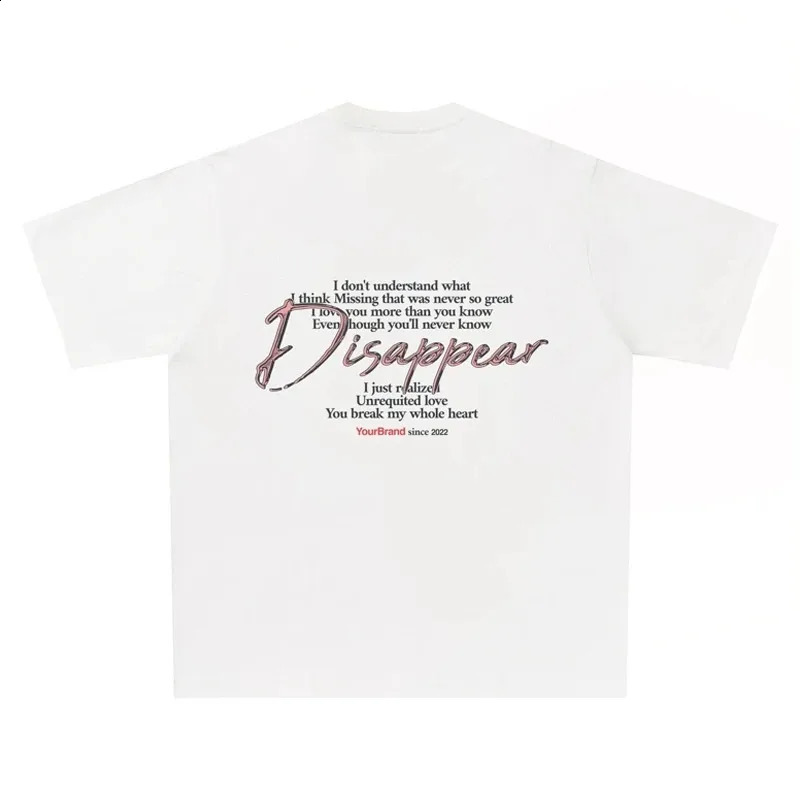 Cotton T-shirt Oversized Summer Short-sleeved White Unisex Streetwear Fashion Women T-Shirt Casual Harajuku Y2k Tees 240810