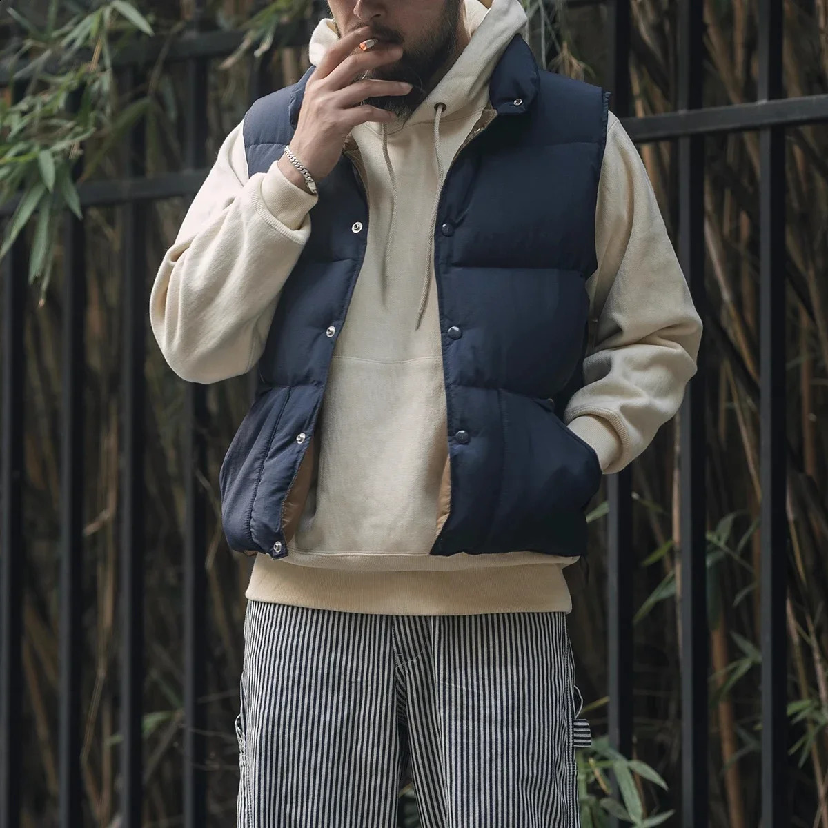 Rugged Bronson Trail Down Vest RetroInspired Mens WaterResistant Puffer Waistcoat 240810