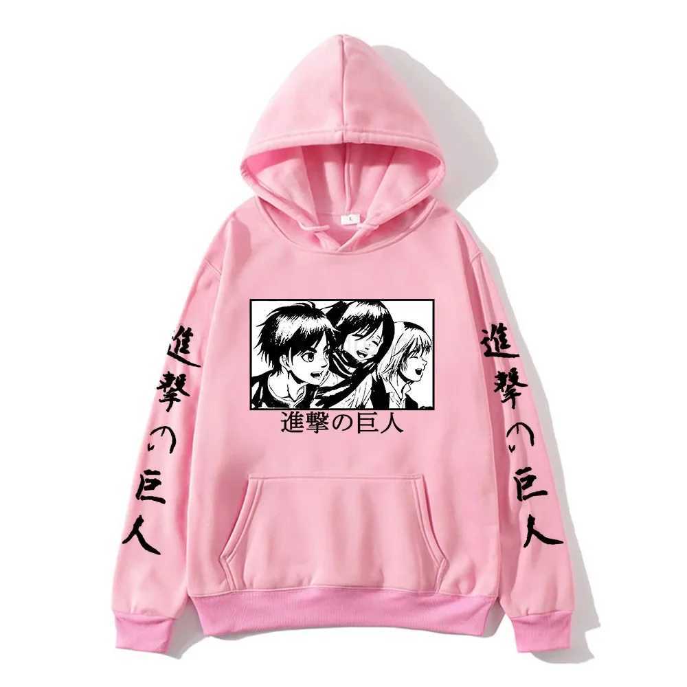 Attack On Titan Sweatshirt Eren Yeager Hoody Mikasa Ackerman Pullovers Anime Graphic Plus Size Hoodie Women Sweatshirts ClothesXJ240812