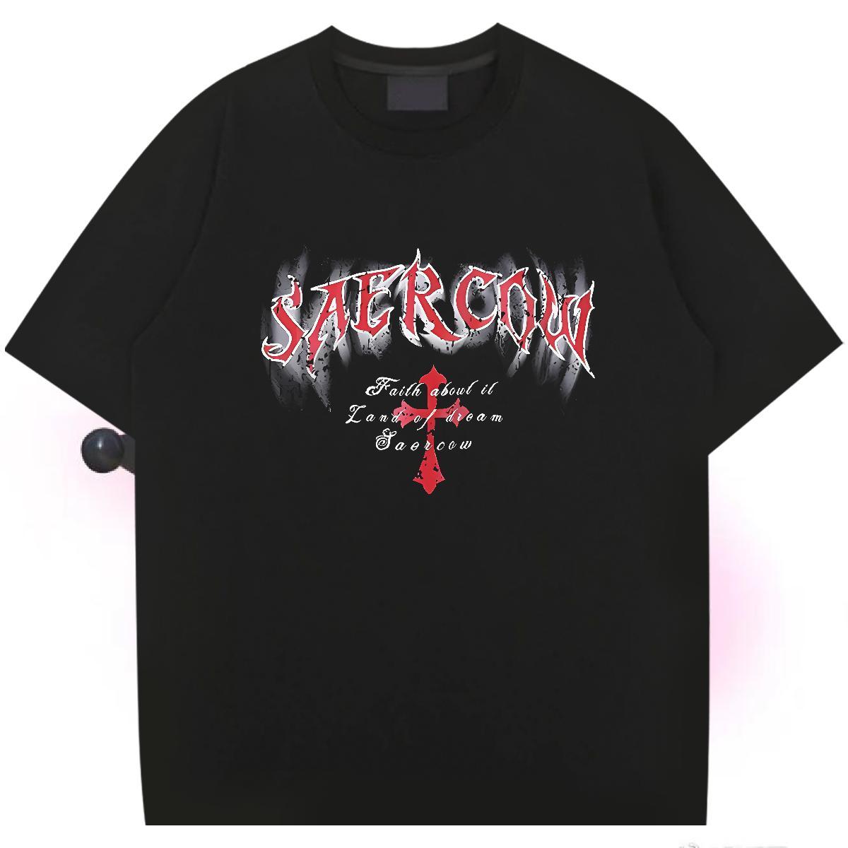 Customized T-Shirts letter Top Tees 230g Pure Cotton Daily Wear Cool Design Custom Cartoon Crew Neck Men Clothes T-Shirt