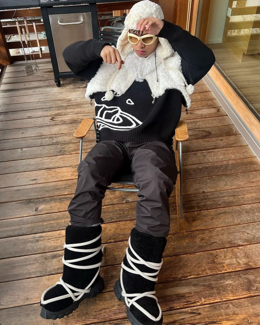 Men's Sweaters Cartoon Planet Graphic Hip Hop Streetwear Knitted Y2K Sweater Winter Pullover Harajuku Couple Oversized Clothing