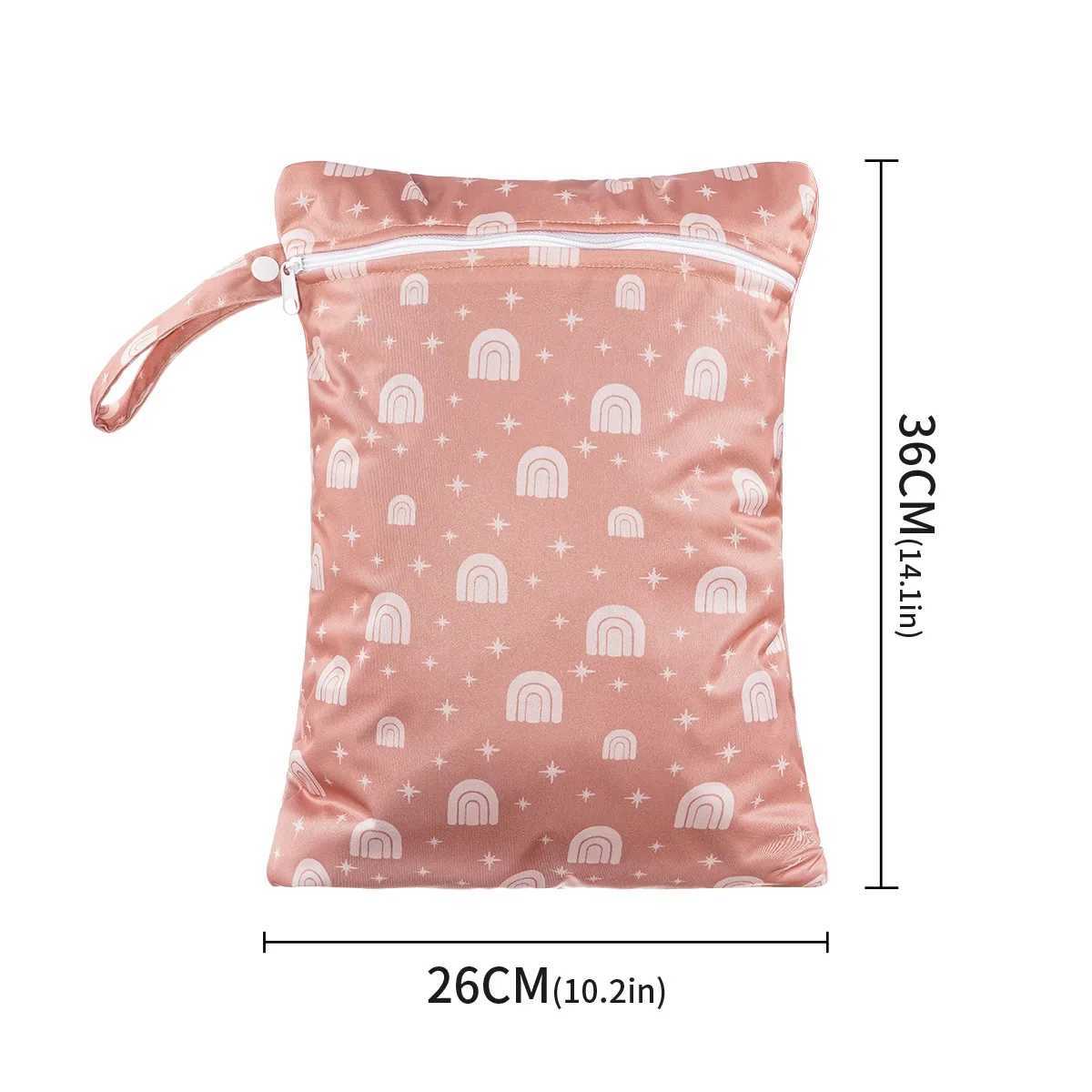 Recycling PUL baby diaper wet bag reusable waterproof diaper bag 28cmx36cm W240812
