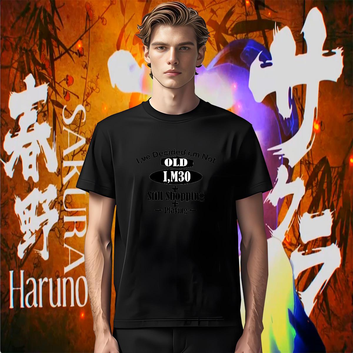 2024 New T shirt letter Tops 230g Cotton Anime Printing Street TOP Quality Oversized 4XL Short Sleeve Soft Tshirts