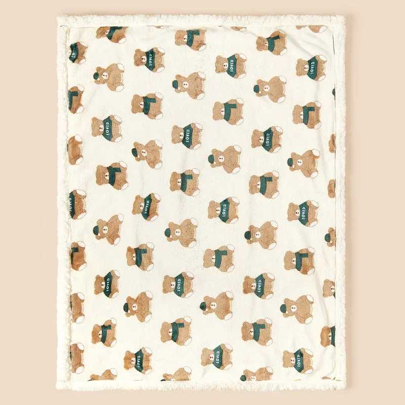 Winter baby blanket wool warm blanket suitable for newborn bedding baby swaddle bags flannel cashmere soft stroller covers blankets Manta babiesW24081