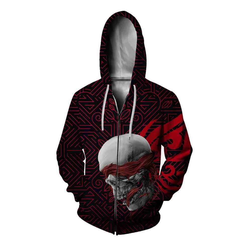 Tracksuit Men Hoodies Spring and Autumn Fashion Mens Skull Cool Armor 3D Printed Sweatshirt Hoodie New in SweatshirtsXJ240812