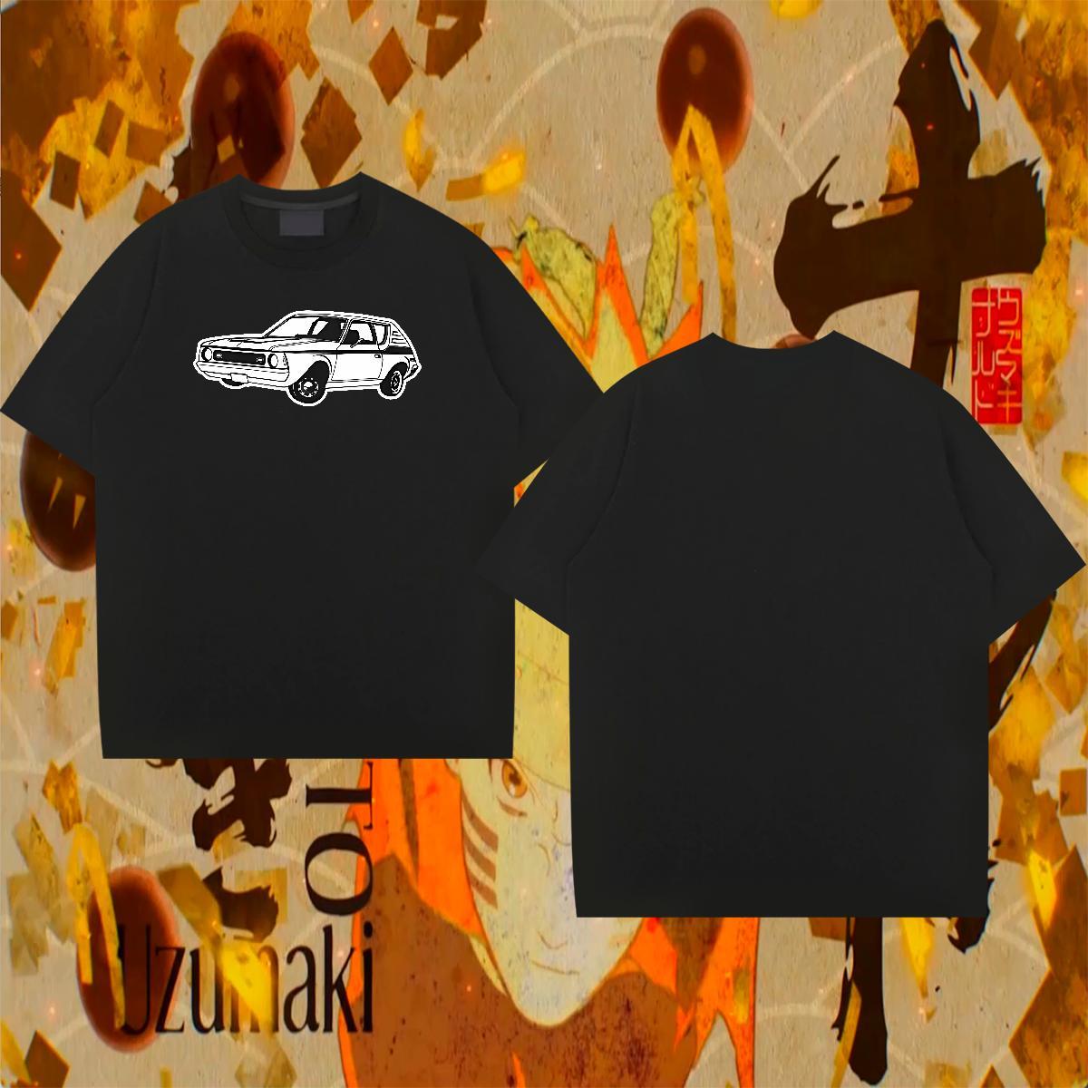 Brand Tshirts Casual Beach 230g Pure Cotton Custom Cartoon Breathable Soft car Mens T Shirts Fashion Clothings