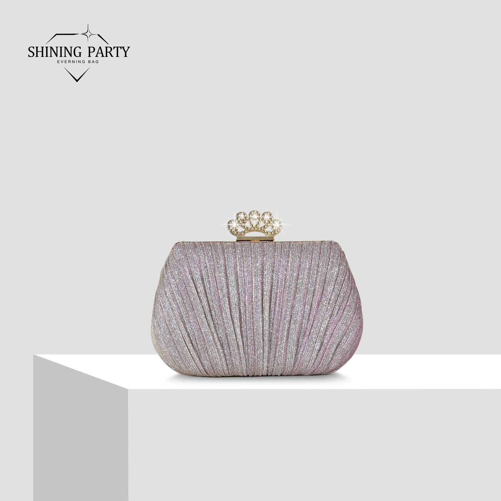 Fashion Diamond Top Handle Womens Evening Handbag Clutch Bag Sparkling Glitter Water Daily Wallet Wedding Ball 240810