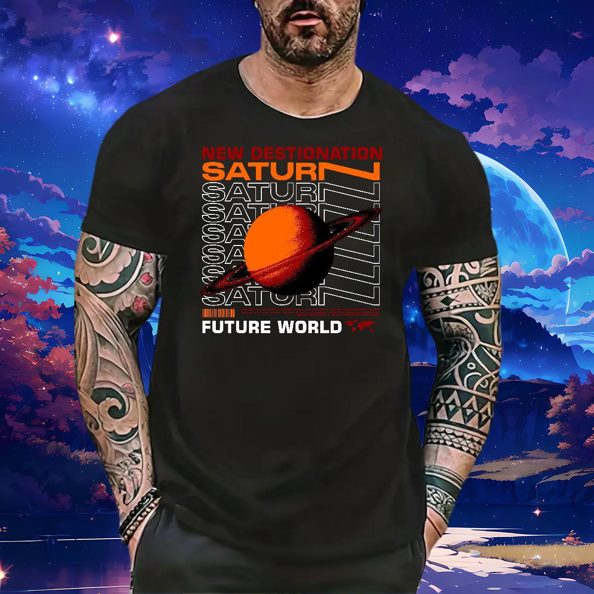 High Quality Mens Tshirts star 100% Cotton 230g Daily Outfit Crew Neck Breathable Man T Shirts Black Oversized New Designer Clothes