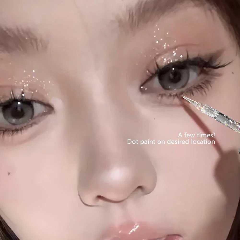Liquid Eyeshadow Pearlescent Shimmer Long Lasting Monochrome Pearly Fine Sparkling Sequins Eye Shadow Highlighter Quick DryingCL24812