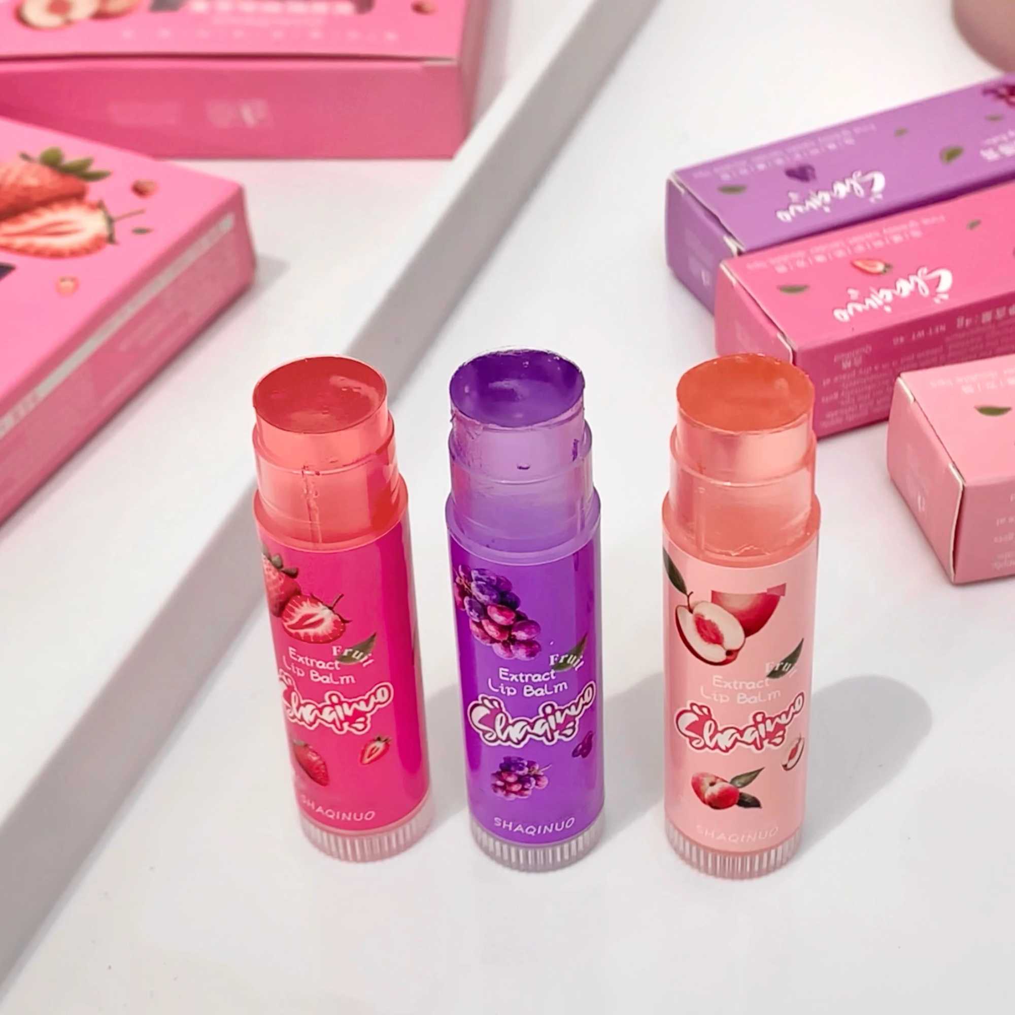 Fruit extract lipstick jelly lipstick gloss transparent and moisturizing nutritious grape lipstick daily lipstick beauty makeup W240810