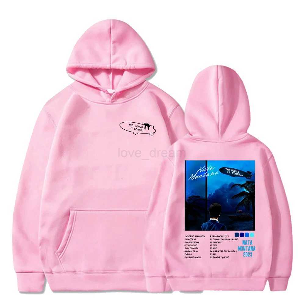 2024 Natanael Cano Nata Montana Hoodie Pop Singer Product Long sleeved Street Clothing Mens and Womens Hooded Sweatshirt Hip HXJ240812