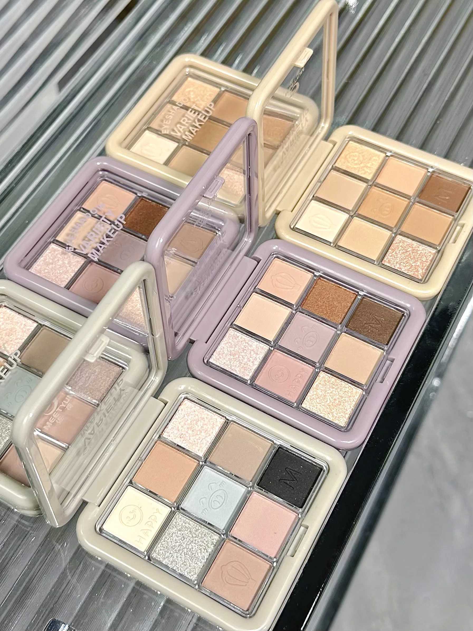 DIKALU Nine-Color Cos Eyeshadow Tray Matte Pearlescent Subtle Shimmery Earth Eyeshadow Everyday Smoky MakeupCL240812