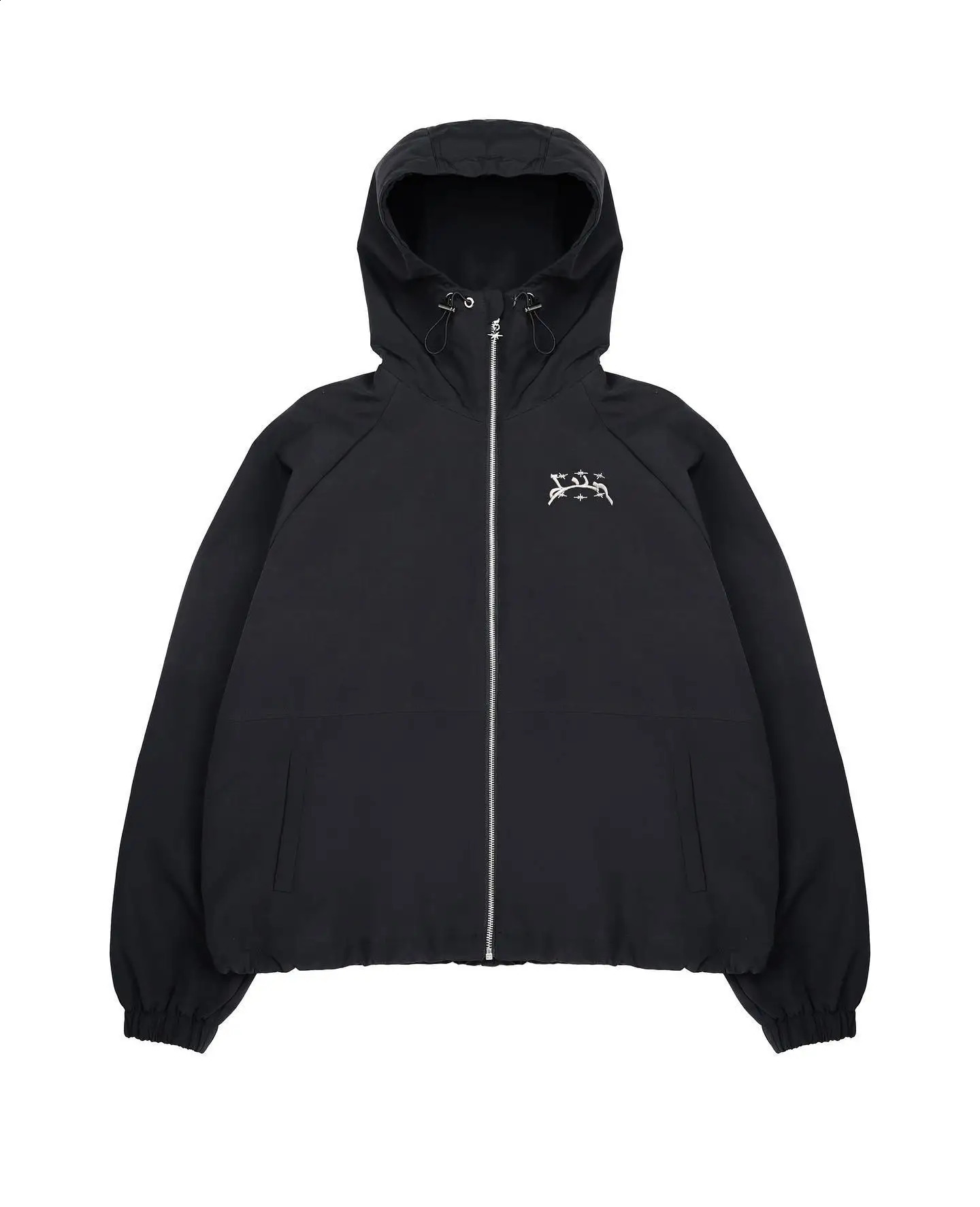 Divin Trendy Retro Street Trench Coat Jacket Y2k Hip Hop Embroidery Zip Up Windbreaker Hoodie Sweatshirt Kpop Men Clothing 240805
